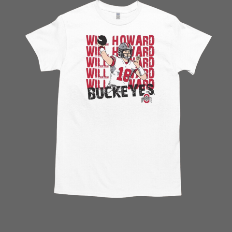 Will Howard Ohio State Buckeyes QB1 repeat T-Shirt