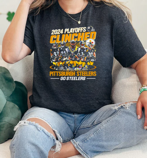 2024 Playoffs Clinched Pittsburgh Steelers Go Steelers  Classic Womens T-shirt