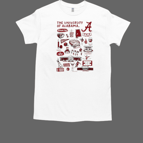 Alabama Crimson Tide Vive La Fete Impressions Artwork T-Shirt