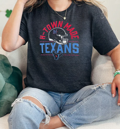 Houston Texans H Town Helmet  Classic Womens T-shirt