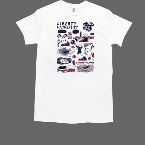 Liberty Flames Vive La Fete Impressions Artwork T-Shirt