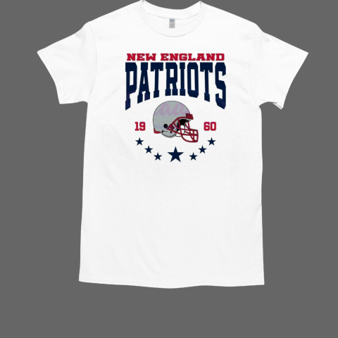 New England Patriots Football Helmet Vintage 1960 T-Shirt