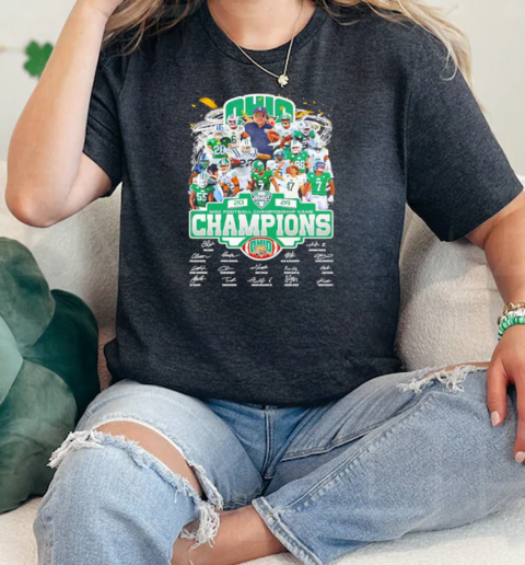 Ohio Bobcats 2024 MAC Football Championship Game Champions players  Classic Womens T-shirt