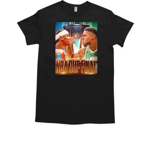 Oklahoma City Thunder vs Milwaukee Bucks NBA Cup Final T-Shirt