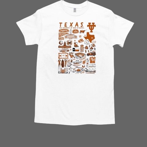 Texas Longhorns Vive La Fete Impressions Artwork T-Shirt