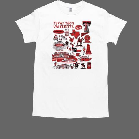 Texas Tech Red Raiders Vive La Fete Impressions Artwork T-Shirt