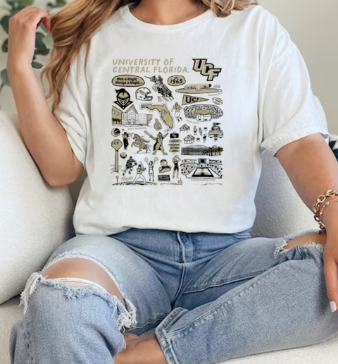 UCF Knights Vive La Fete Impressions Artwork  Classic Womens T-shirt