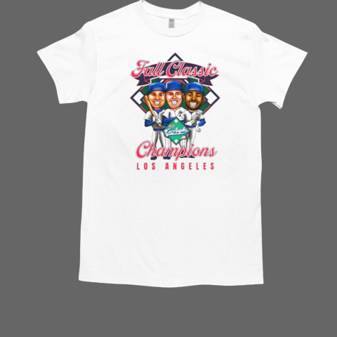 Fall Classic Champions Los Angeles Dodgers caricatures T-Shirt