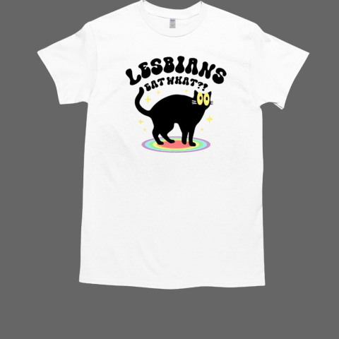 Lesbians eat what black cat vintage T-Shirt