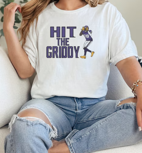 Minnesota Vikings Justin Jefferson hit the griddy  Classic Womens T-shirt