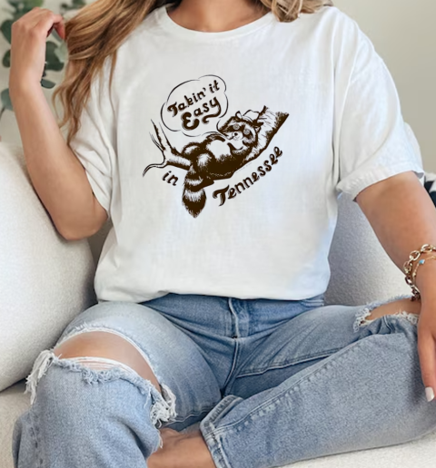 Raccoon taking it easy in Tennessee  Classic Womens T-shirt