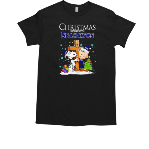 Snoopy and Charlie Brown Christmas begins with Seahawks T-Shirt