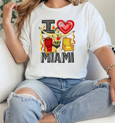 The Dan Lebatard Show Dan Speedo color I love Miami  Classic Womens T-shirt