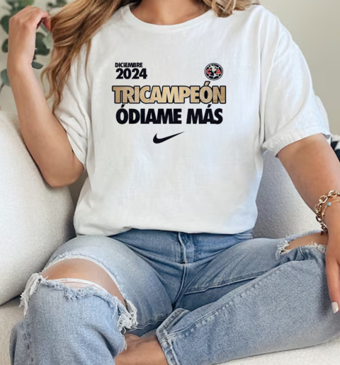 EL Club America Es Tricampeon Del Fubol Mexicano 2024  Classic Womens T-shirt