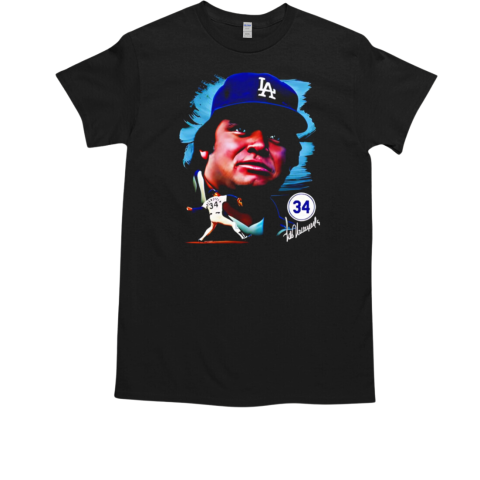 Fernando Valenzuela Los Angeles Dodgers portrait vintage T-Shirt