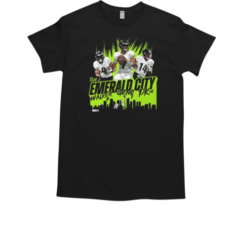 Geno Smith Seattle Seahawks NFL Football The Emerald City Walker Geno DK Painting T-Shirt