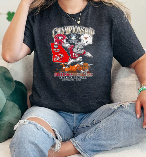 Georgia Bulldogs Sec Football Championship 2024 Beat Texas Again Georgia Wins Texas Unisex  Classic Womens T-shirt