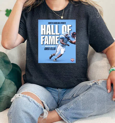 Greg Ellis North Carolina Tar Heels Hall Of Fame Class Of 2025 Inductee North Carolina Sports  Classic Womens T-shirt