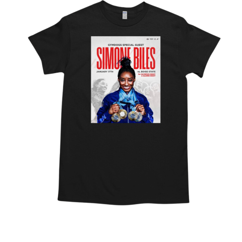 GymDogs Special Guest Simone Biles Georgia GymDogs Vs Boise State January 17th For Olympians And Alumni T-Shirt