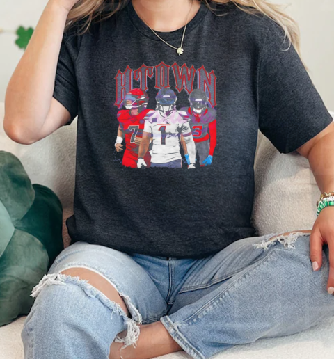 H Town Texans 731 Football Players  Classic Womens T-shirt