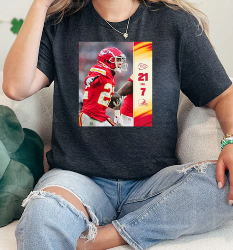 Kansas City Chiefs vs Cleveland Browns 2024 Week 15 Victory Score 21 7  Classic Womens T-shirt