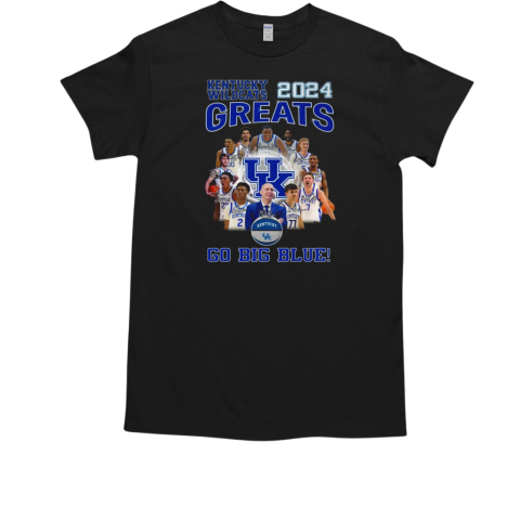 Kentucky Wildcats 2024 Greats Go Big Blue 2024 T-Shirt