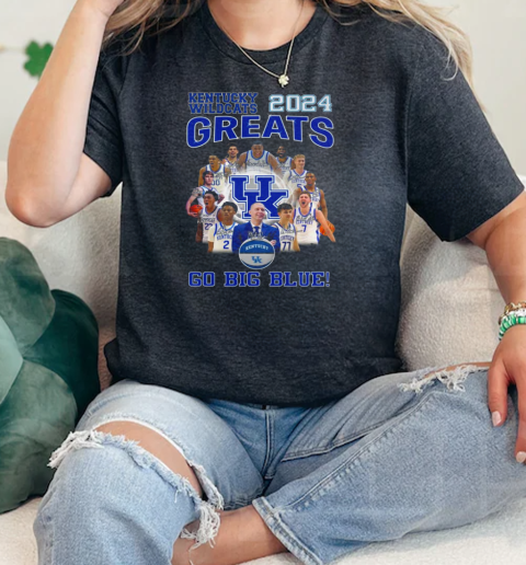 Kentucky Wildcats 2024 Greats Go Big Blue 2024  Classic Womens T-shirt