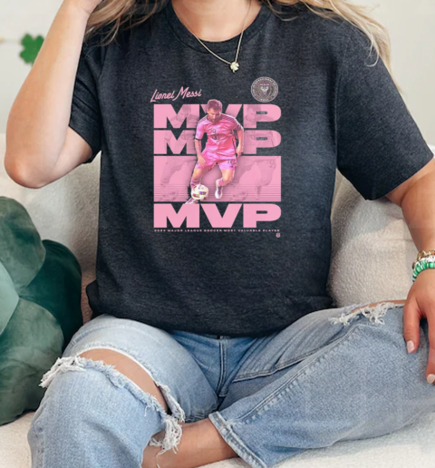 Lionel Messi Inter Miami CF 2024 MLS League MVP  Classic Womens T-shirt