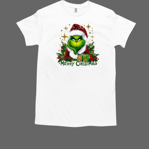 Merry Christmas grinch santa hat T-Shirt