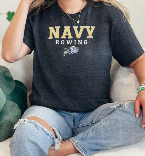 Navy Midshipmen Rowing logo  Classic Womens T-shirt