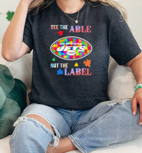 New York Jets Autism Awareness See The Able Not The Label 2024  Classic Womens T-shirt