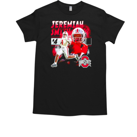 Ohio State Buckeyes Football #4 Jeremiah Smith Freshman Record T-Shirt