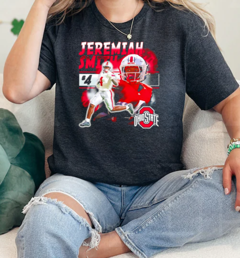 Ohio State Buckeyes Football #4 Jeremiah Smith Freshman Record  Classic Womens T-shirt