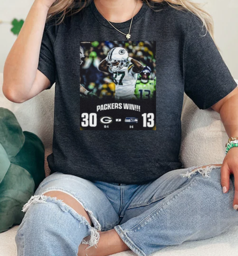 Packers Win 30 13 Seahawks 2024  Classic Womens T-shirt