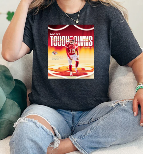 Patrick Mahomes Chiefs Most Touchdowns before age 30 in NFL history with 254  Classic Womens T-shirt