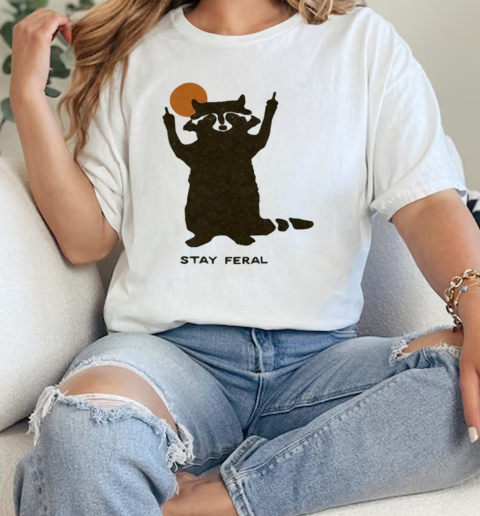 Raccoon Stay Feral  Classic Womens T-shirt