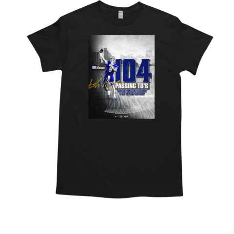 Seth Henigan Memphis Tigers 104 Passing Td's Top 30 In NCAA History T Ist In ACC History Signature T-Shirt