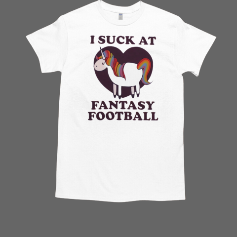 Unicorn I Suck At Fantasy Football T-Shirt