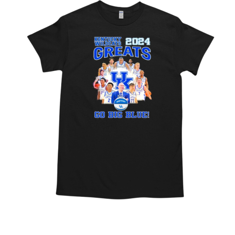 Kentucky Wildcats 2024 Greats Go Big Blue 2024 T-Shirt