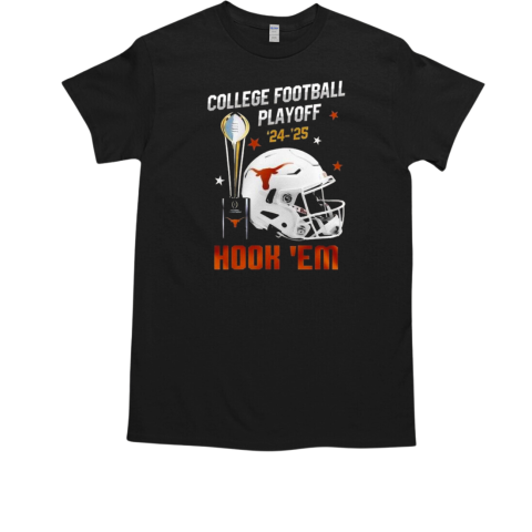 Texas Longhorns College Football Playoff 2024 2025 Hook ‘Em Cup And Helmet T-Shirt