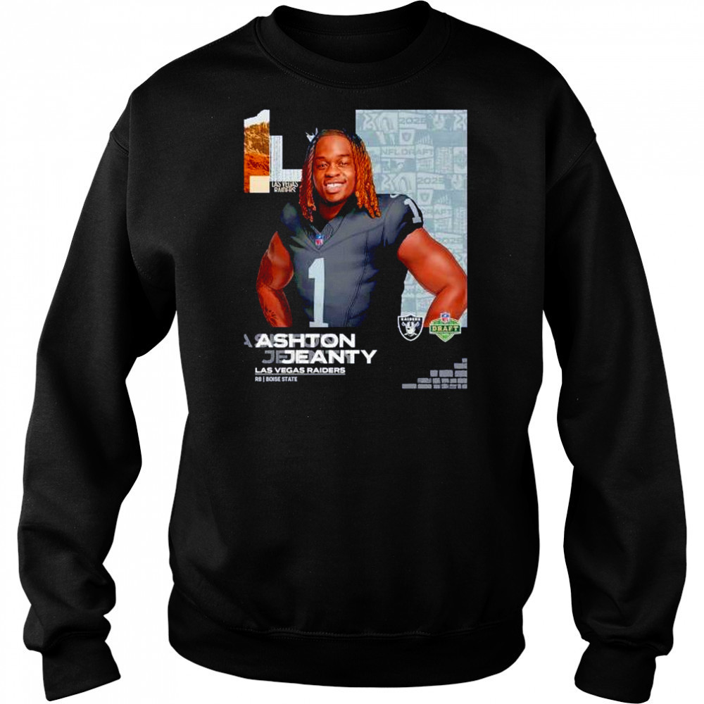 Ashton Jeanty Las Vegas Raiders 2025 NFL Draft cartoon shirt Hoodie