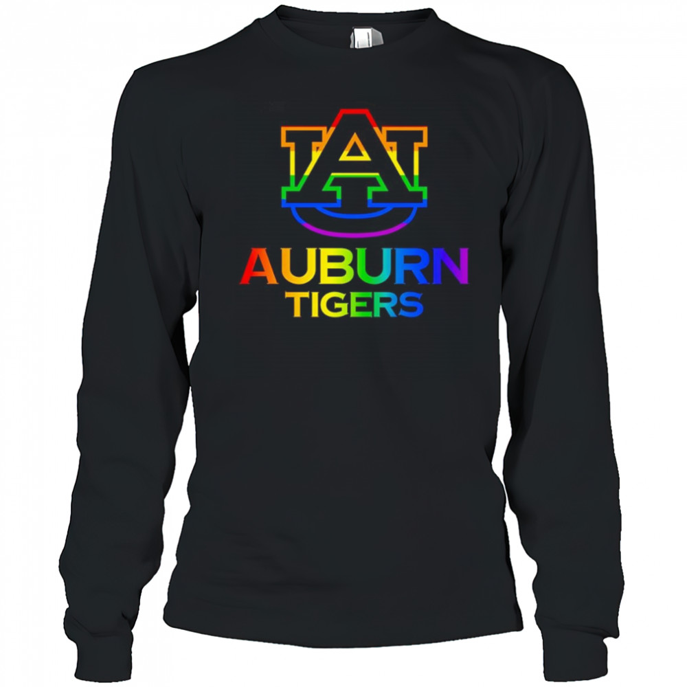 Auburn Tigers LGBT Pride logo shirt Long Sleeved