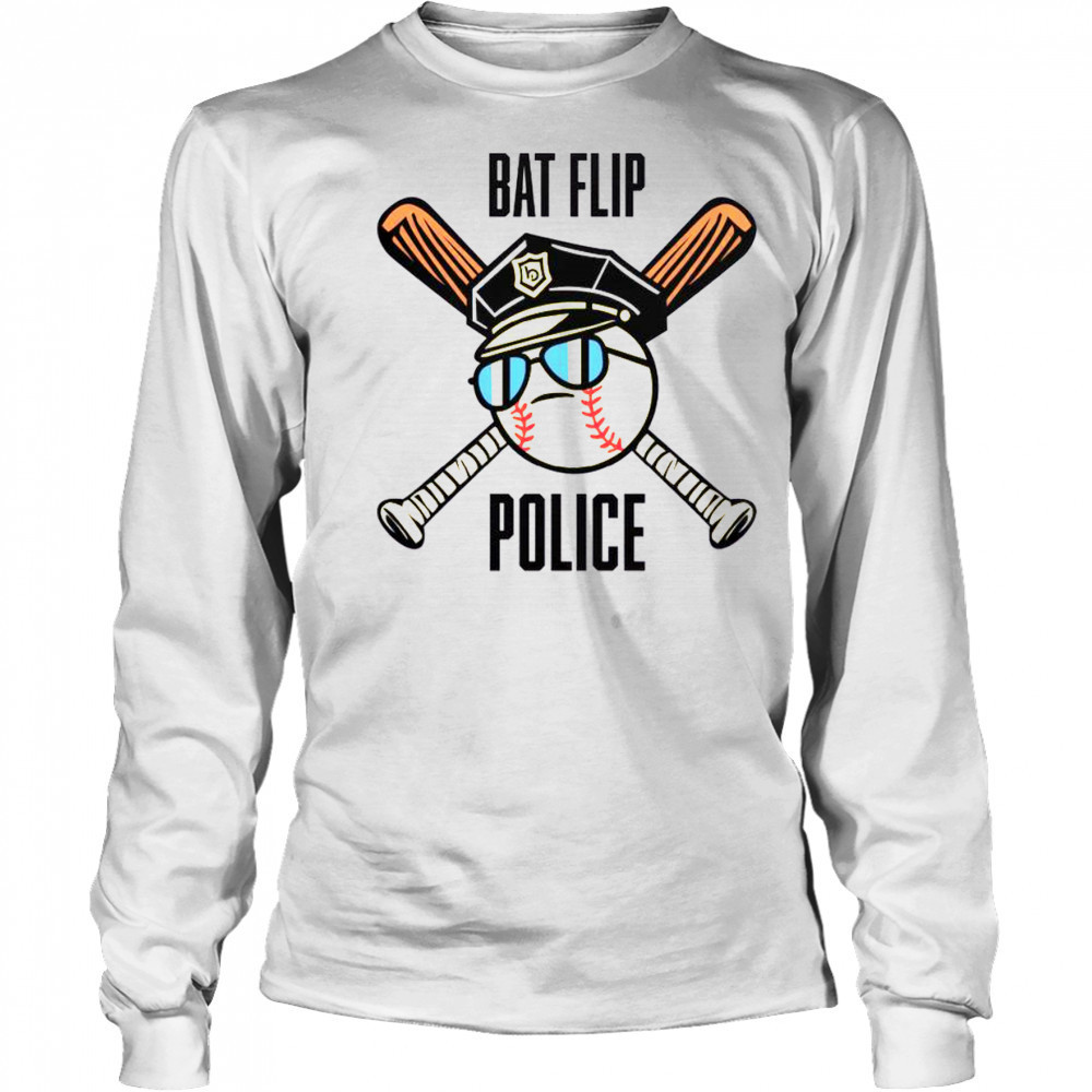Awesome Bat Flip Police T-Shirt Long Sleeved