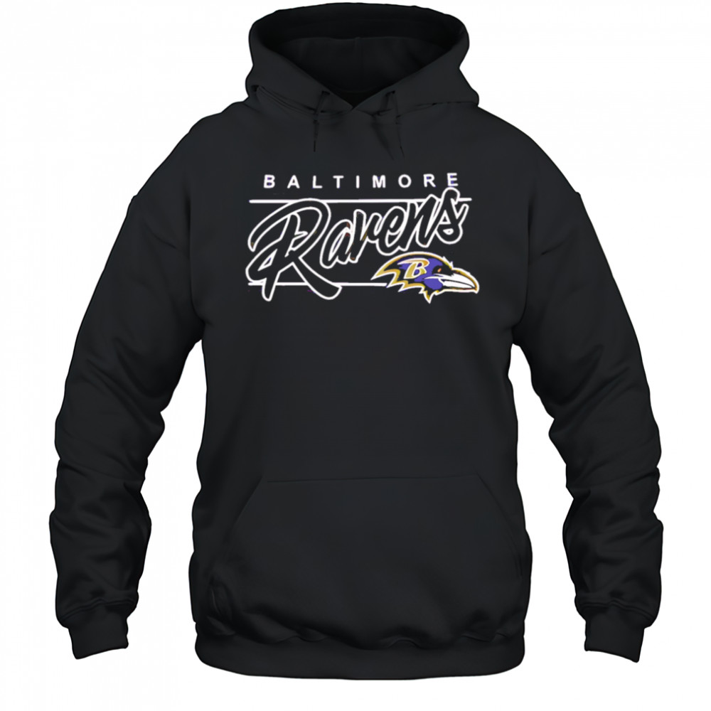 Baltimore ravens script line shirt Hoodie