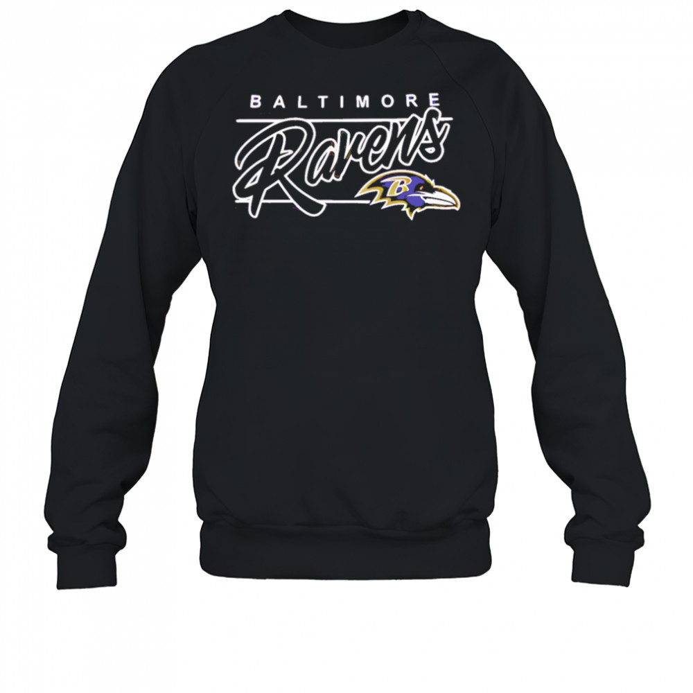 Baltimore ravens script line shirt Sweatshirt