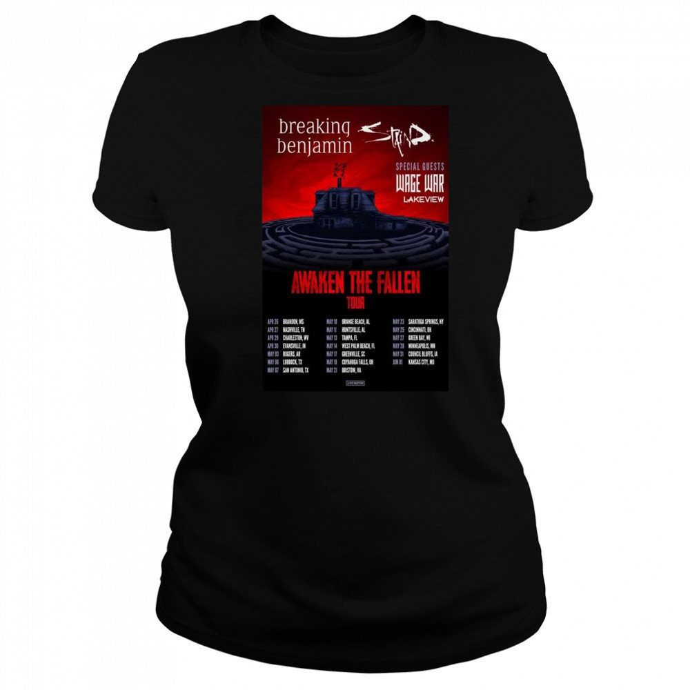 Breaking Benjamin With Staind & Wage War Tour 2025 Shirt Women's T-shirt