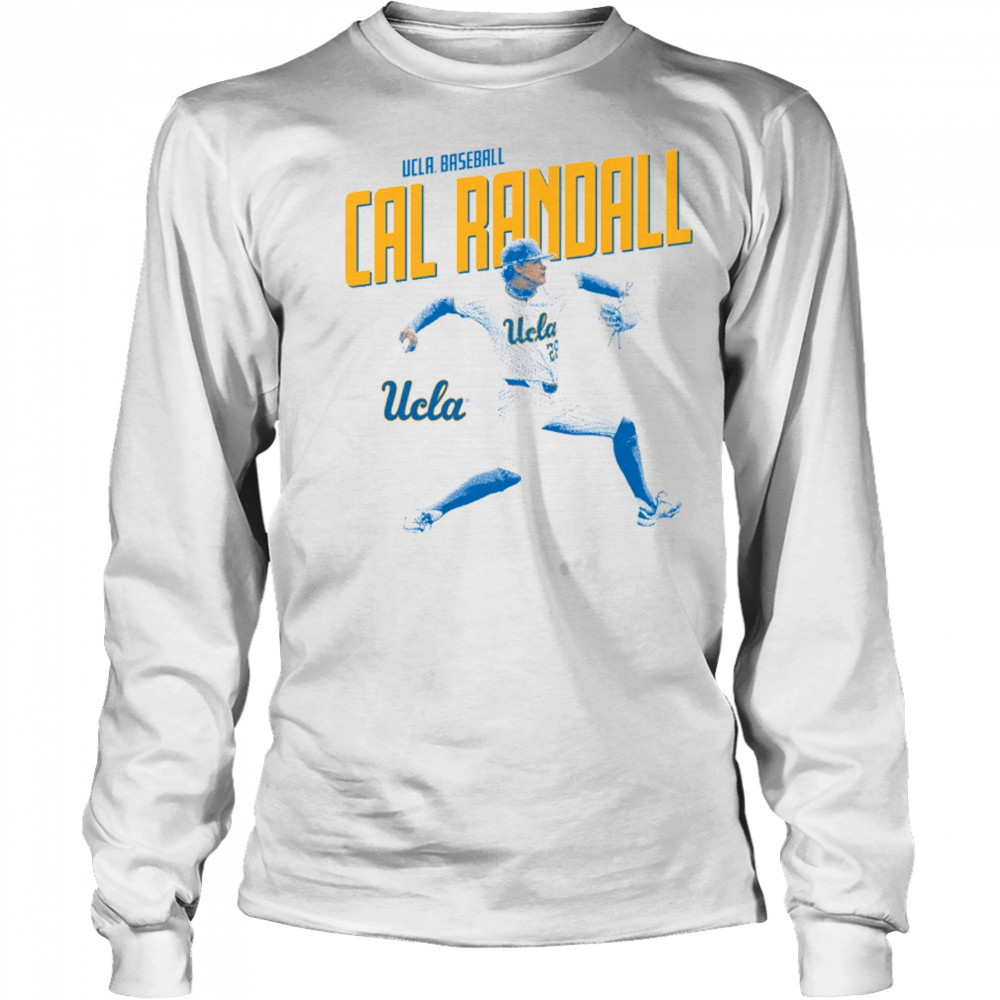 Cal Randall Illustrated UCLA Bruins Baseball NCAA Division I t-shirt Long Sleeved