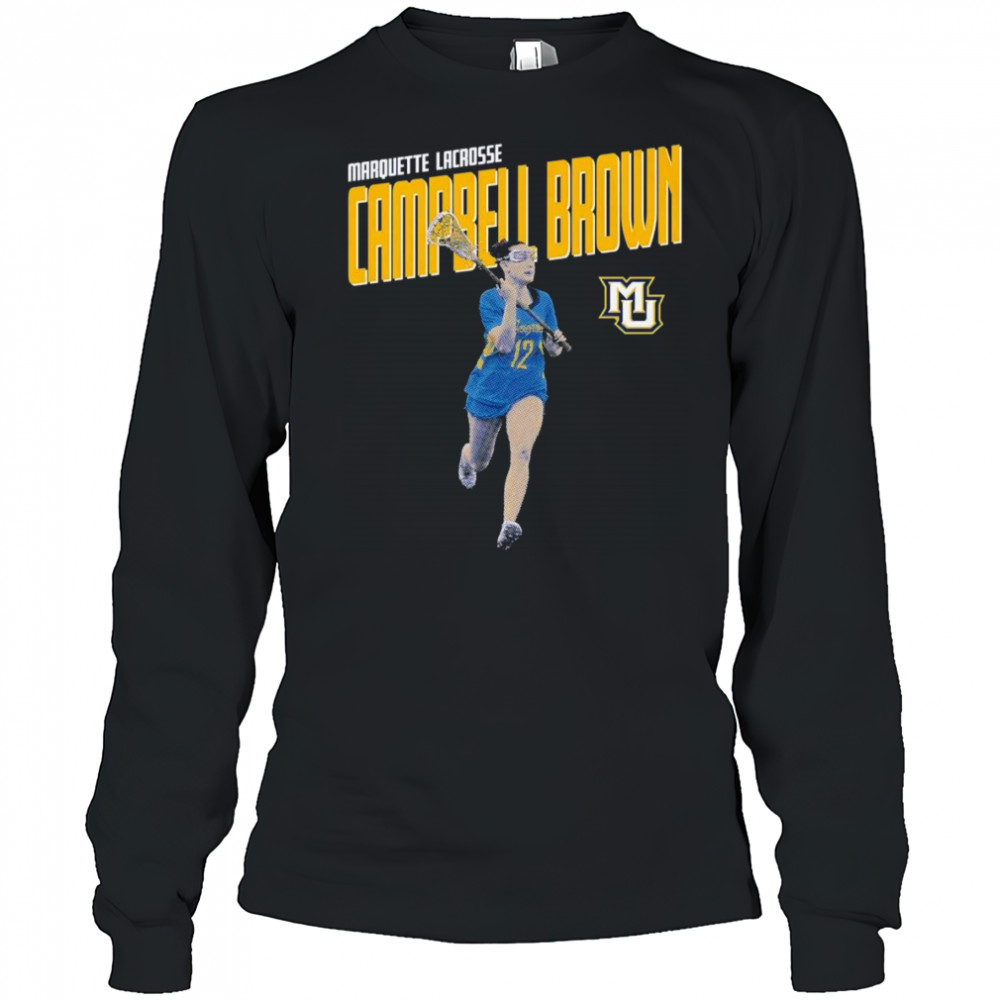 Campbell Brown Marquette lacrosse shirt Long Sleeved