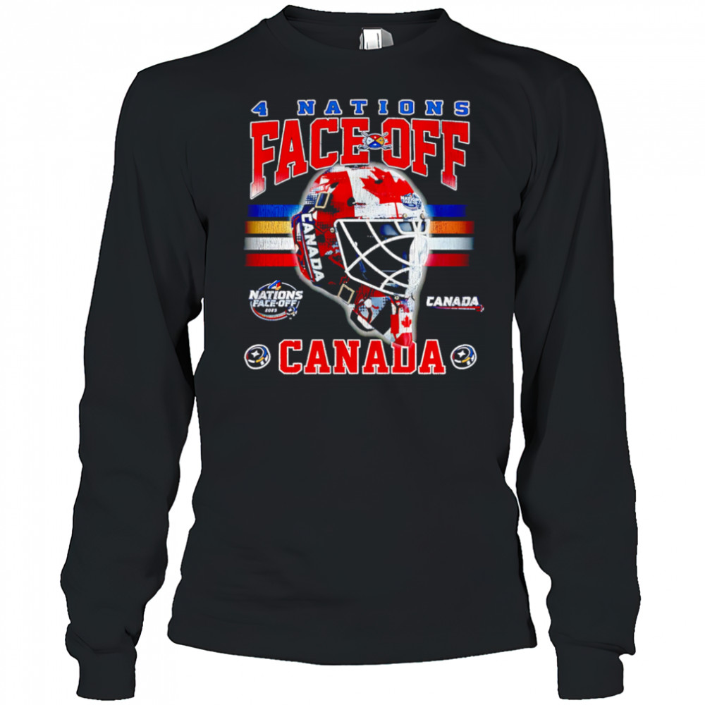 Canada 2025 4 Nations Face-Off Goalie Mask shirt Long Sleeved