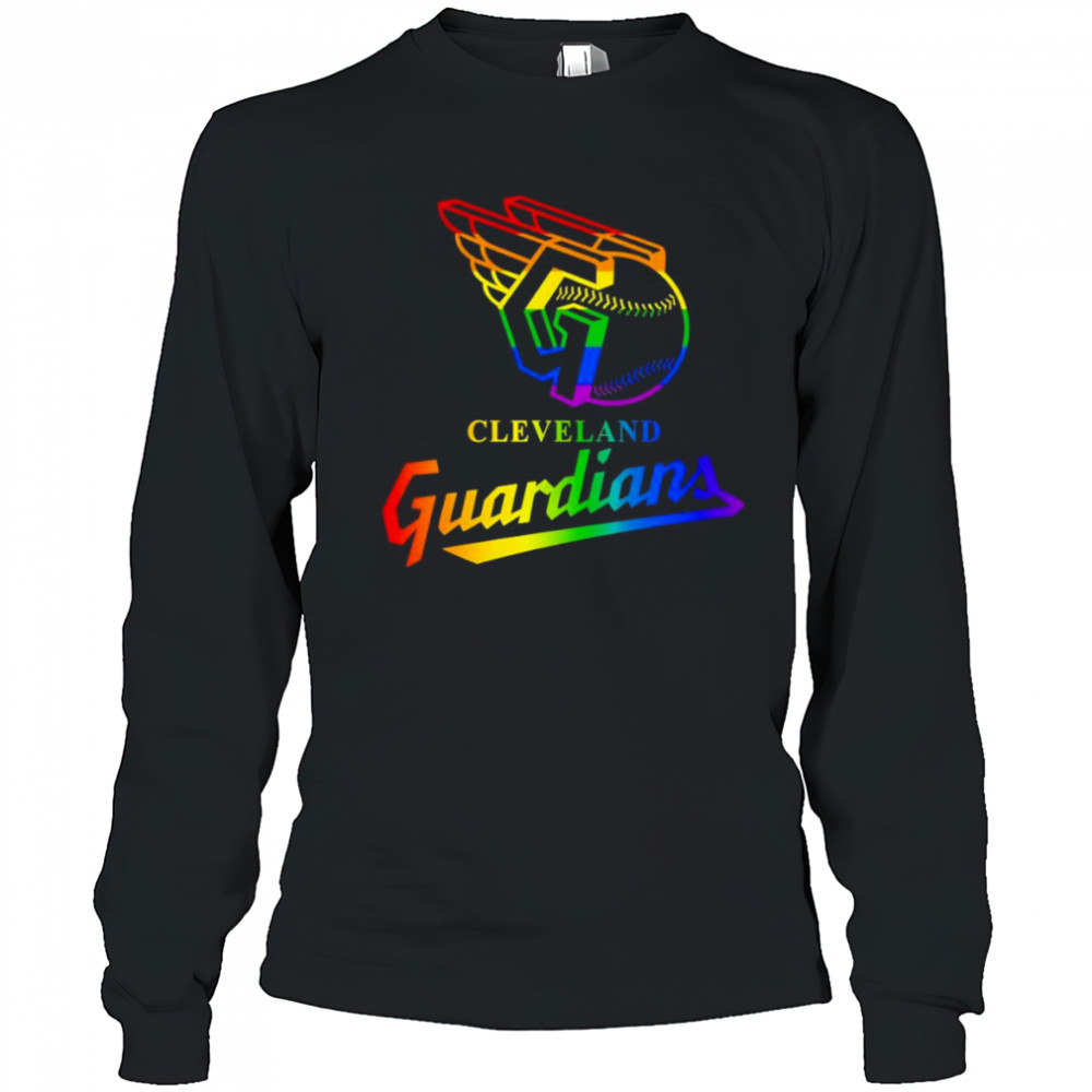 Cleveland Guardians LGBT Pride logo shirt Long Sleeved